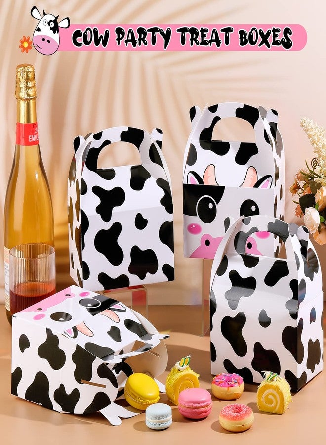 Sherr 24 Pack Cow Party Treat Boxes Cow Party Goodie Candy Treat Boxes Reusable Birthday Favor Decorations for Farm Animals Supplies Decoration - Image 3